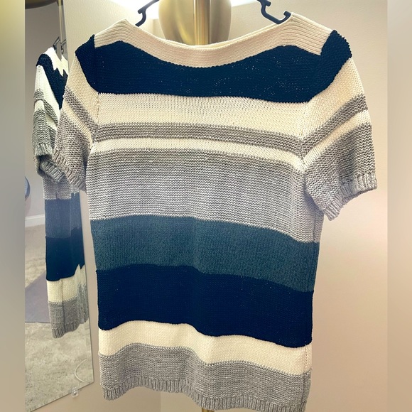 ☃️ NWOT Ann Taylor Half- sleeves sweater top, LP - Picture 1 of 6
